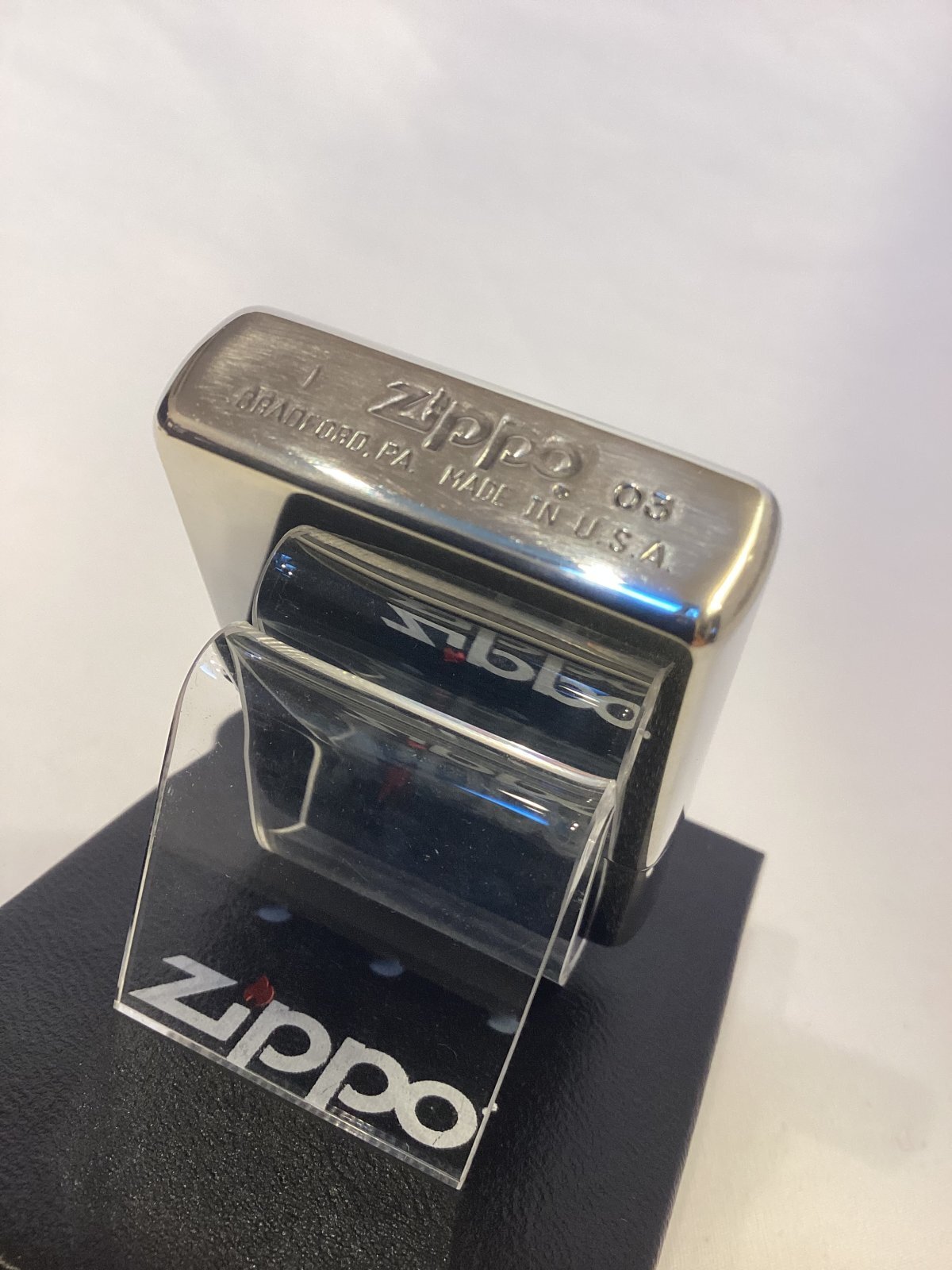 画像4: No.200 ヴィンテージZIPPO 2003年製 SILVER MIRROR シルバーミラー10ミクロン SCREW スクリュー z-6410