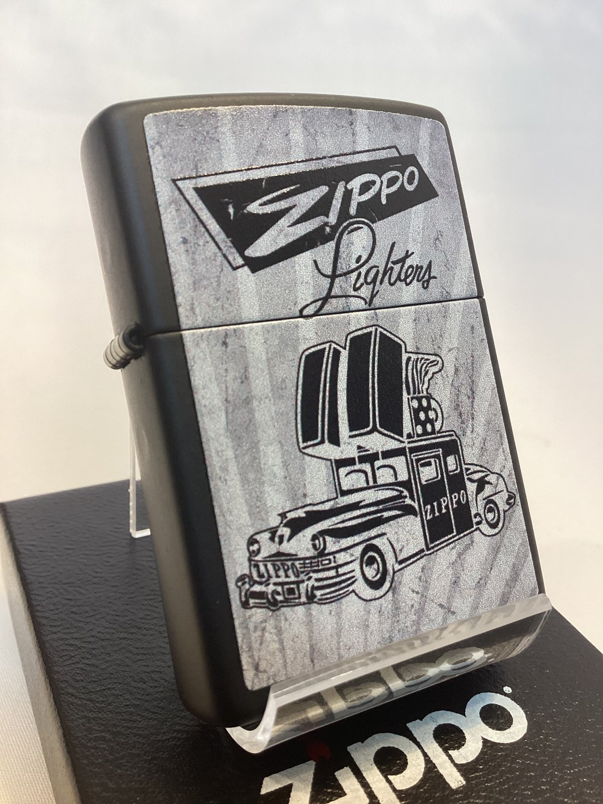 画像1: No.218 推奨品ZIPPO BLACK MATTE ブラックマット ZIPPO CAR ジッポーカー z-6493