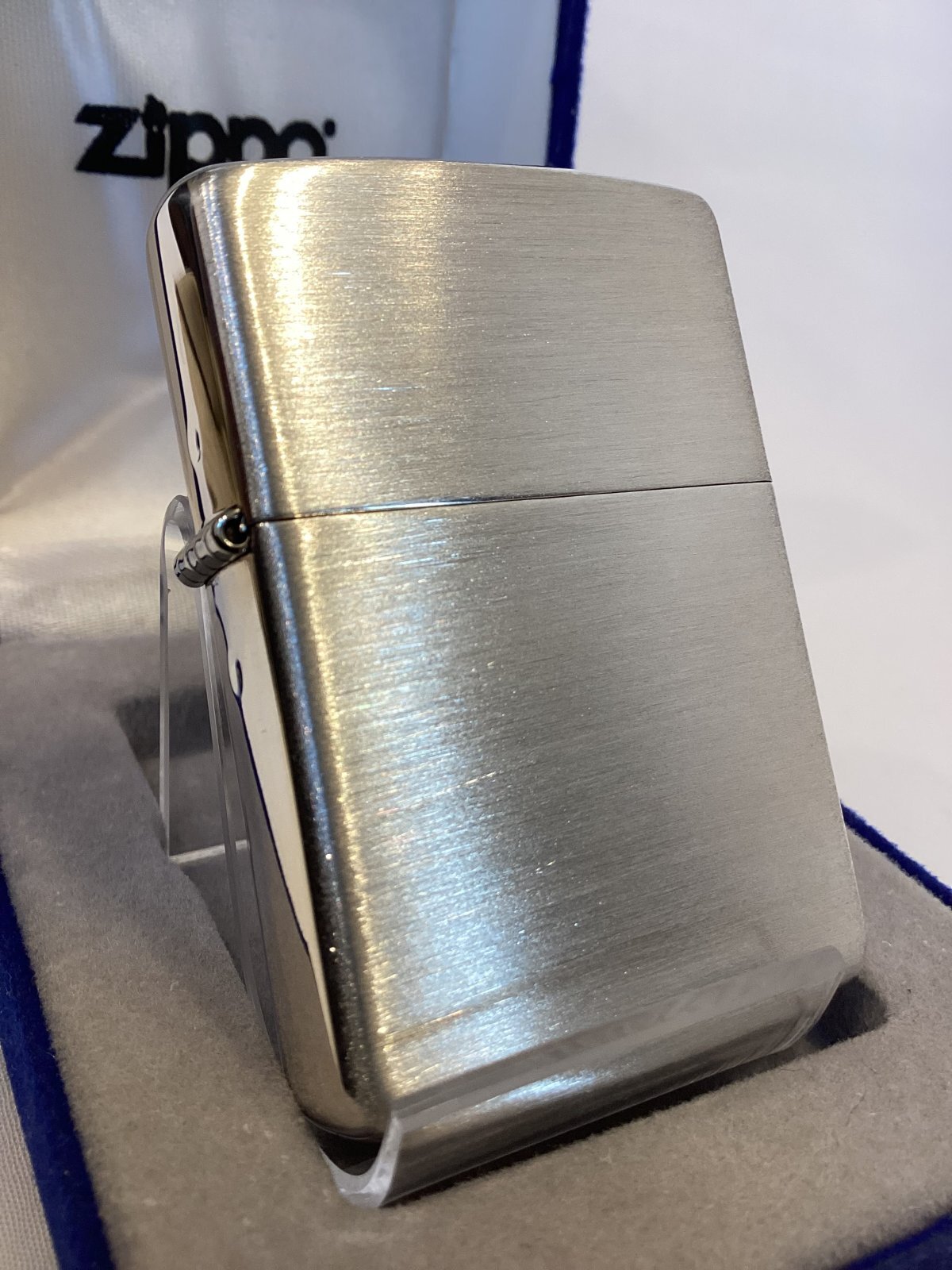 画像1: No.13 BRUSHED STARING SILVER ZIPPO 2004年製 ブラッシュスターリングシルバー z-6565