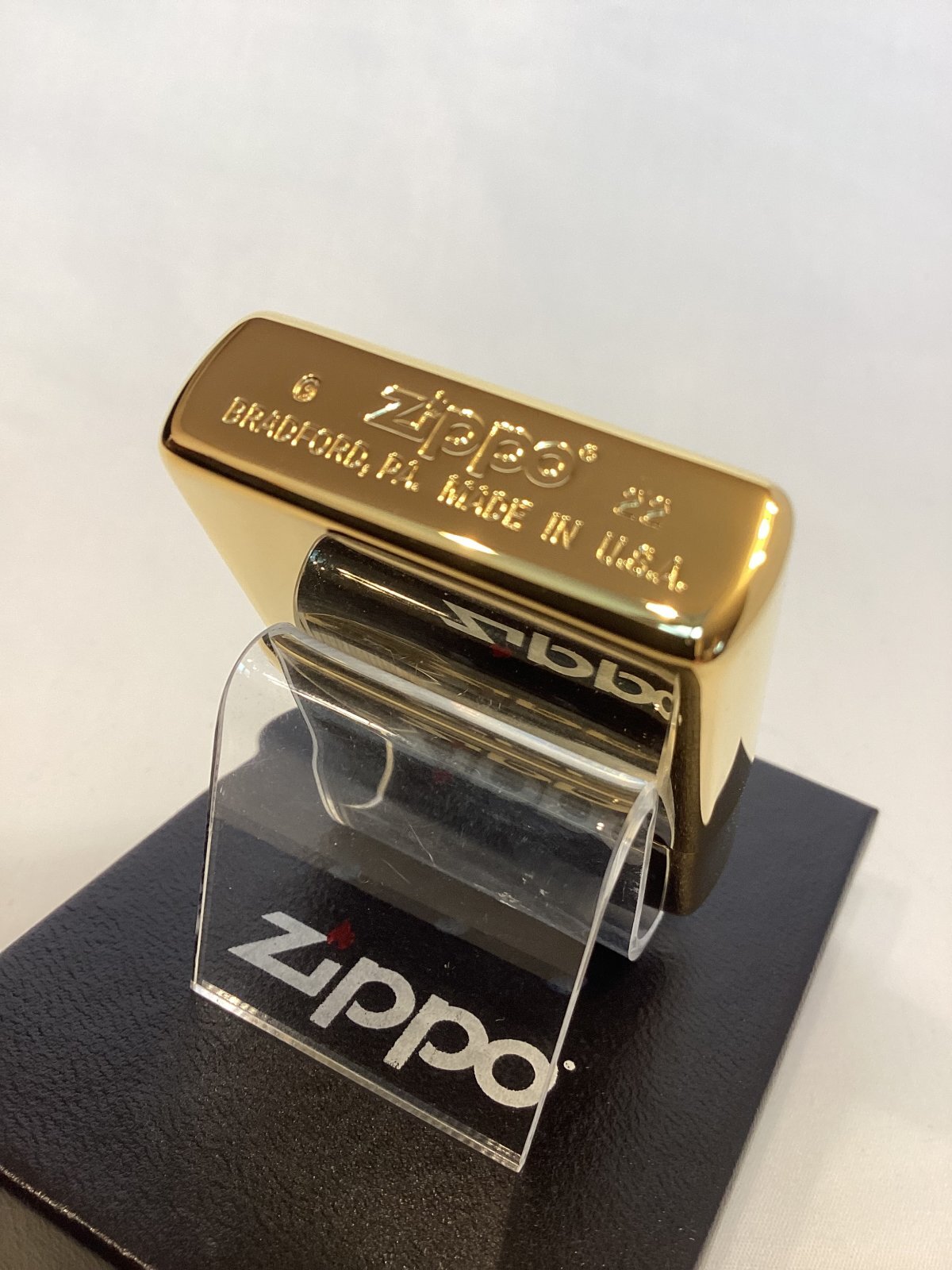 画像4: No.200 推奨品ZIPPO GOLD MIRROR ゴールドミラー 天然シェル z-6570