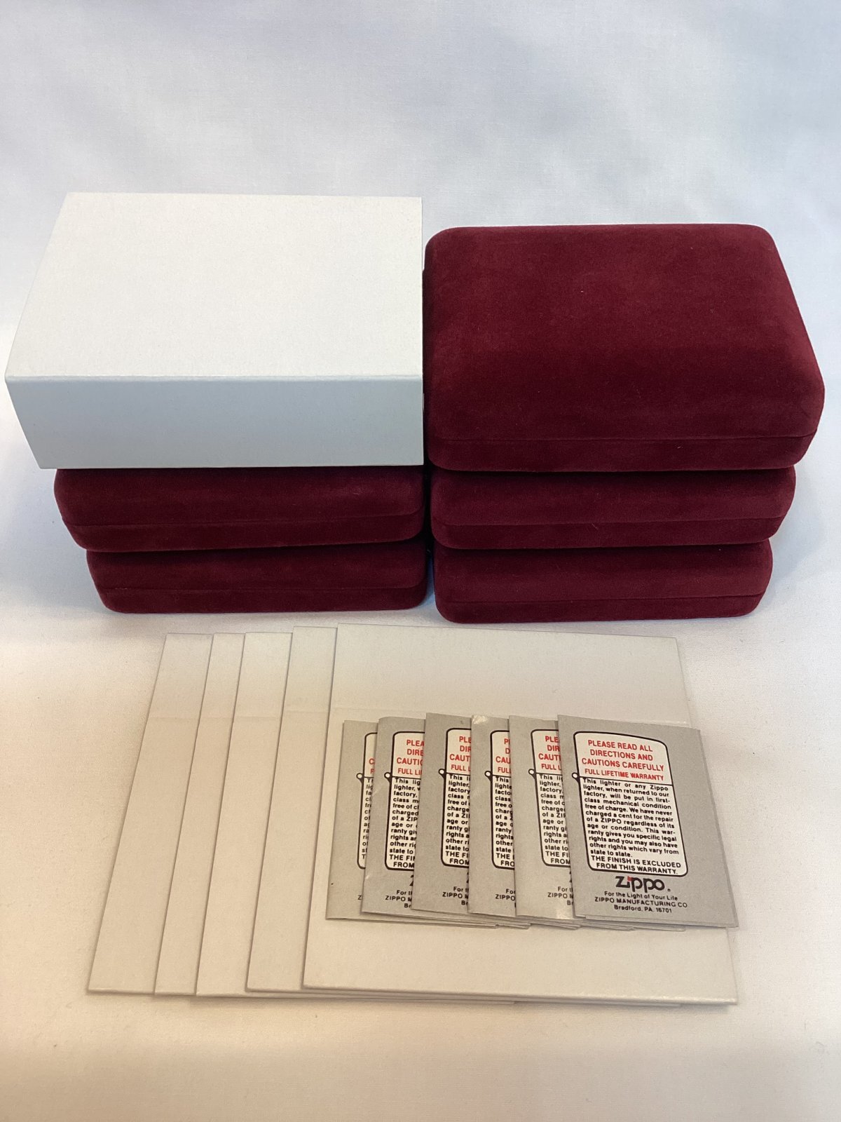 画像5: ZIPPO GOODS ZIPPOベッチン(エンジ色)空箱 6ケセット z-6580