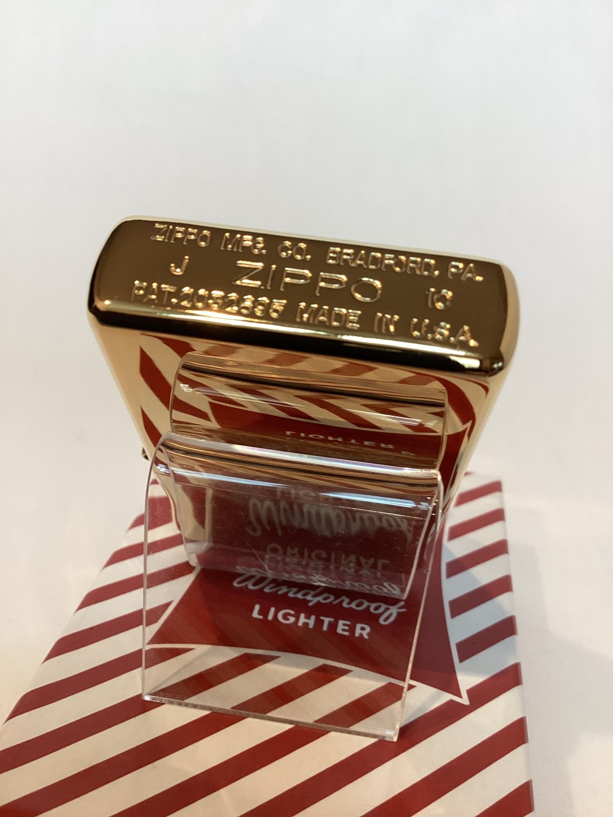 画像4: No.230G FLAT TOP ZIPPO フラットトップ GOLD MIRROR ゴールドミラー PLANE プレーン z-6583