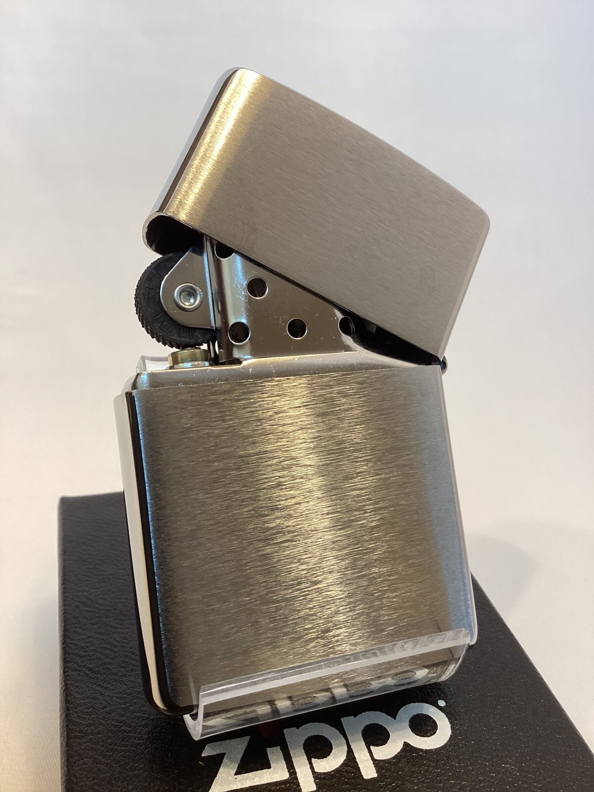 画像3: No.200 BRUSHED CHROME ZIPPO ブラッシュクローム WINDY RED ウィンディ レッド z-6598