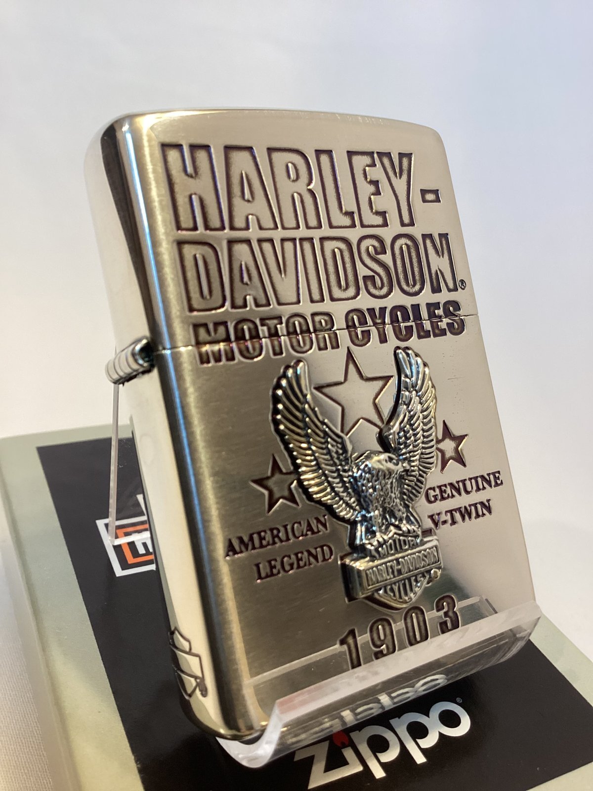 画像1: No.200 バイクシリーズ HARLAY DIVIDSON ZIPPO ハーレー・ダビッドソン EAGLE METAL イーグルメタル z-6624