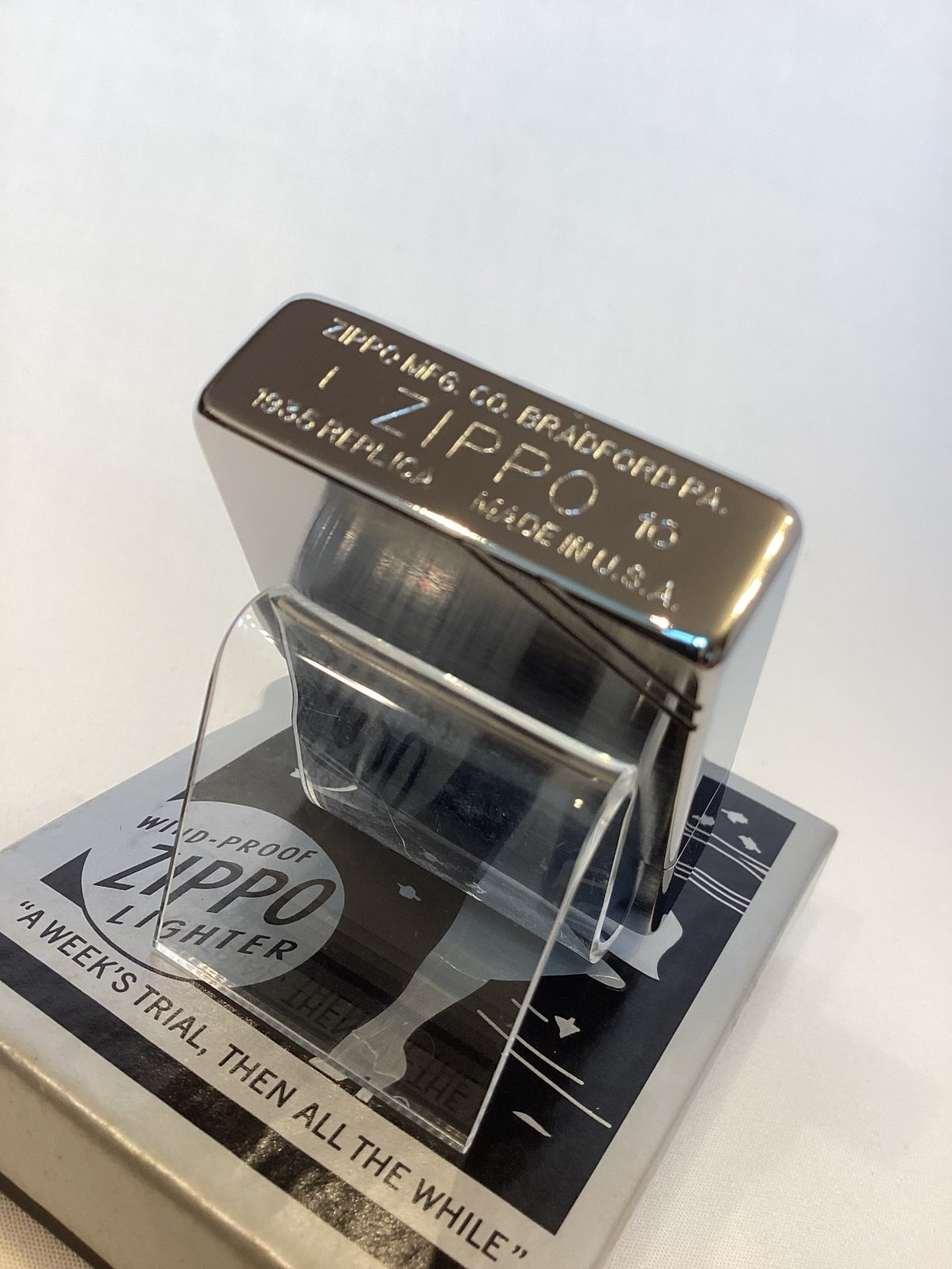 画像4: No.1935レプリカ BRUSHED  CHROME ZIPPO ブラッシュクローム JIM BEAM ジム・ビーム z-6630