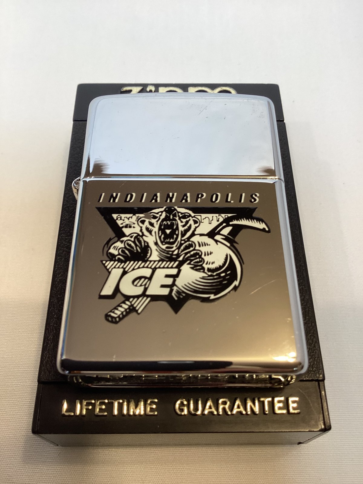 画像5: No.250 USED ZIPPO 1997年製 HIGH  POLISH CHROME ハイポリッシュクローム INDIANAPOLIS ICE インディアナポリス アイス z-6676