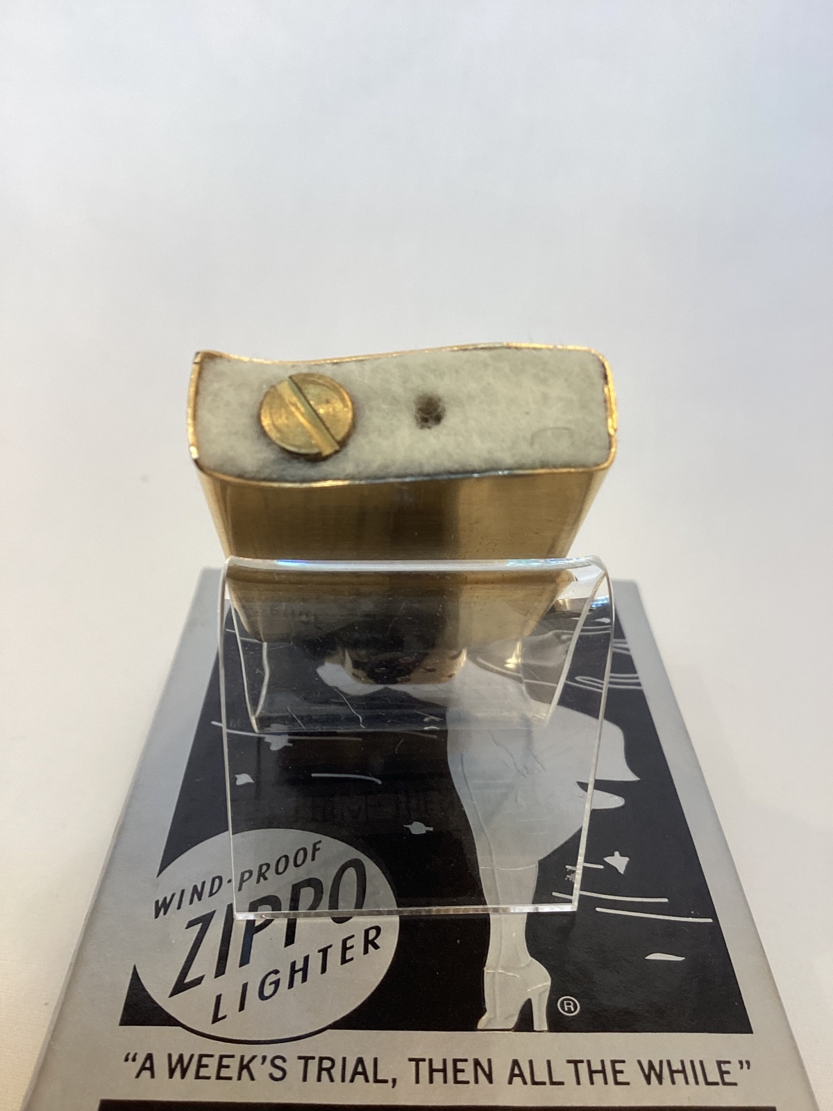 ZIPPOインサイドユニット スリム用 ゴールド 1983年製 z-6684