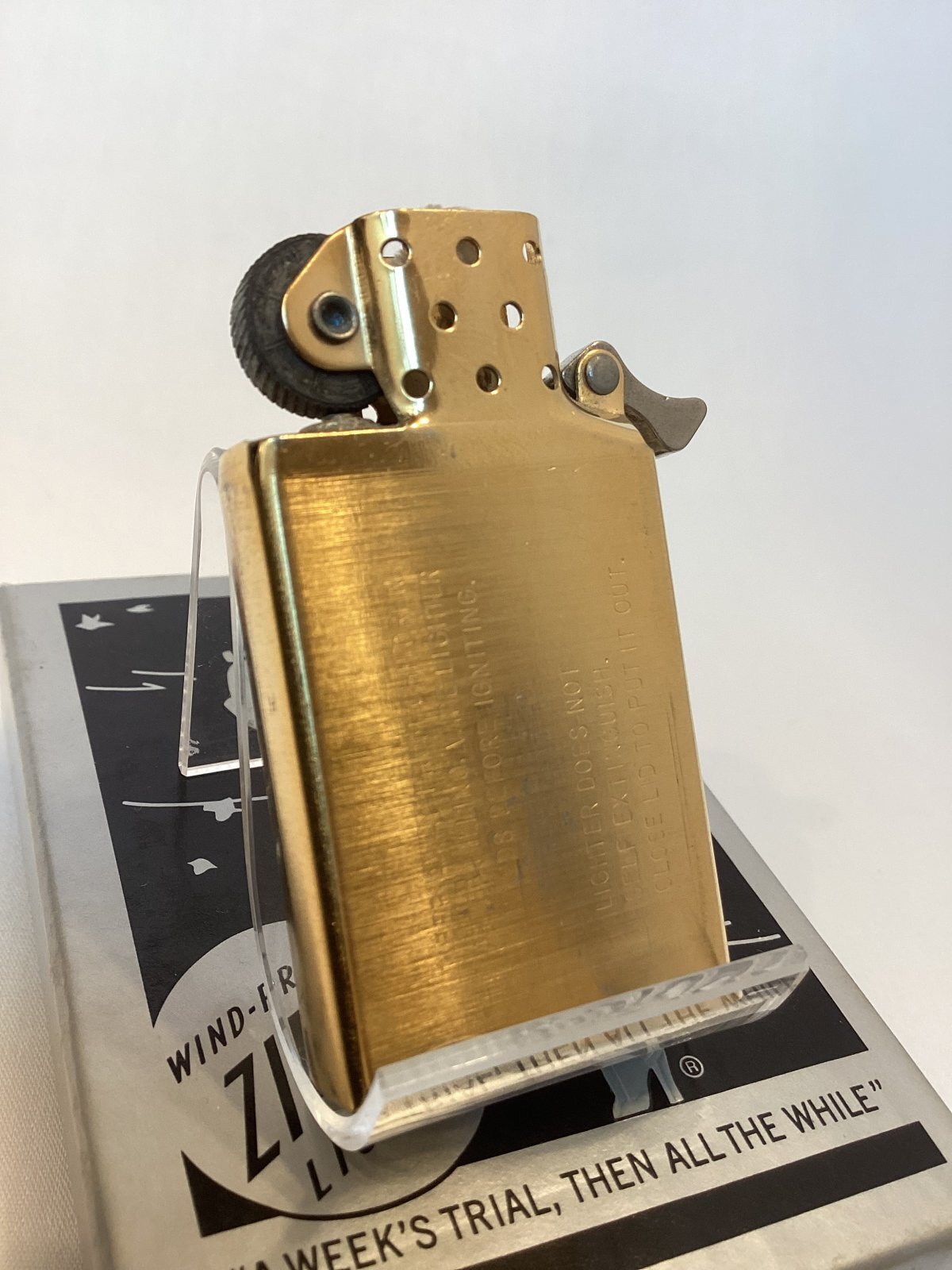 ZIPPOインサイドユニット スリム用 ゴールド 1983年製 z-6684