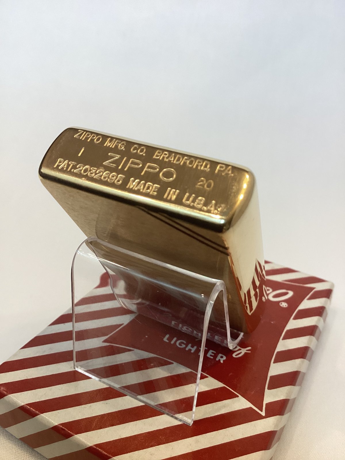 画像4: No.240 FLAT TOP ZIPPO フラットトップ SOLID BRASS ソリッドブラス PLANE プレーン z-6692