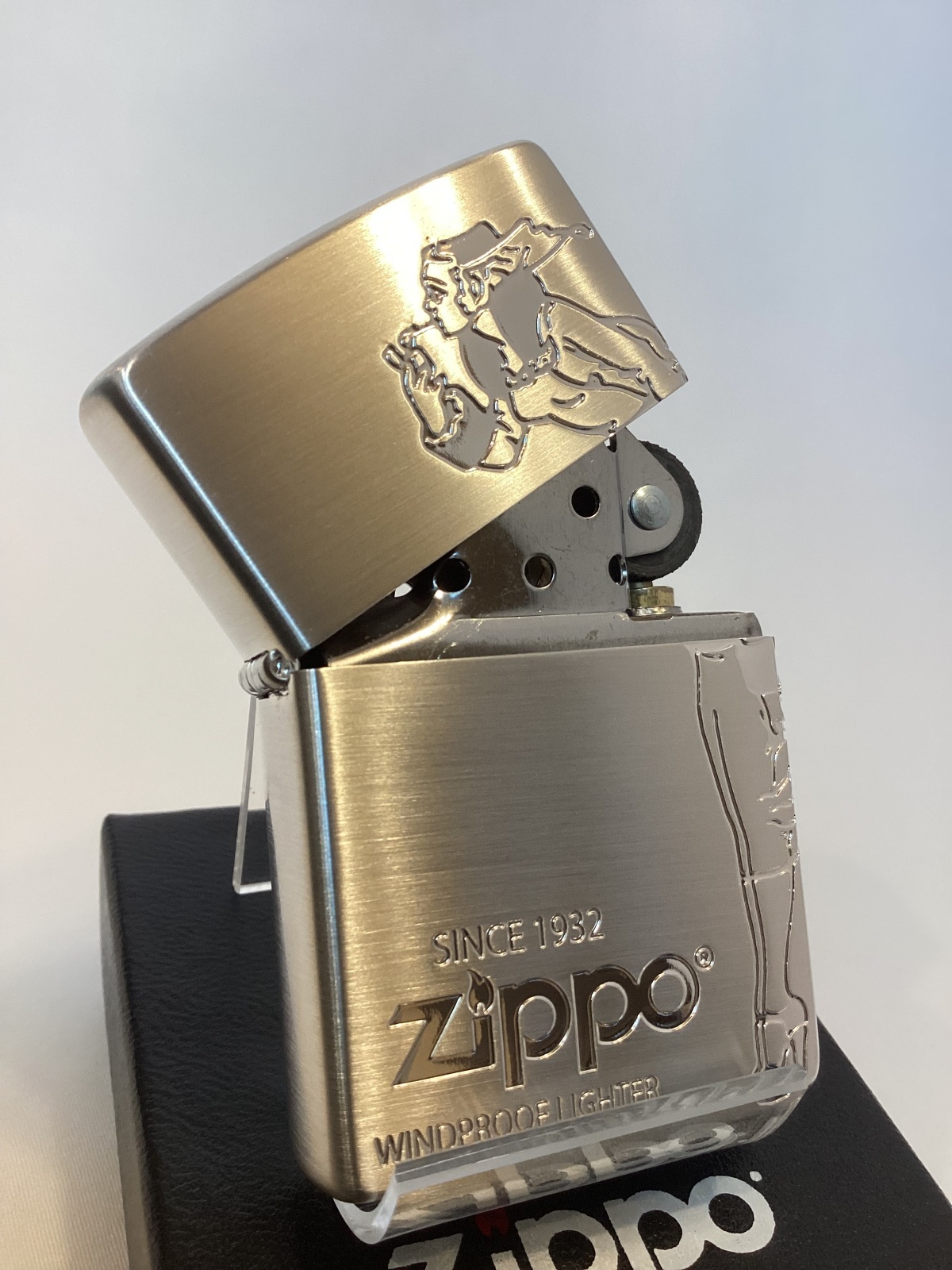 画像2: No.200 SILVER SATIN ZIPPO シルバーサテン WINDY ウィンディ z-6701