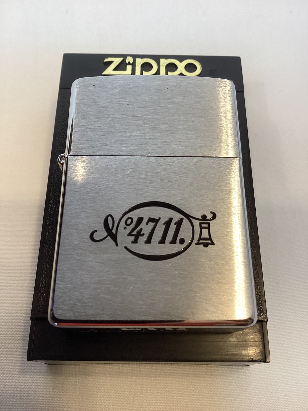 画像5: No.200 USED ZIPPO BRUSHED CHROME ブラッシュクローム 4711 フォーセブンイレブン z-6706