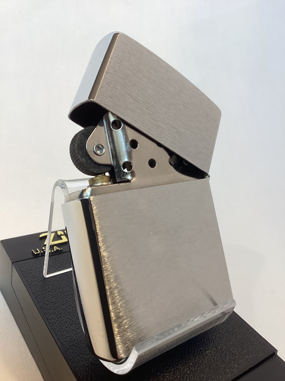 画像3: No.200 USED ZIPPO BRUSHED CHROME ブラッシュクローム 4711 フォーセブンイレブン z-6706