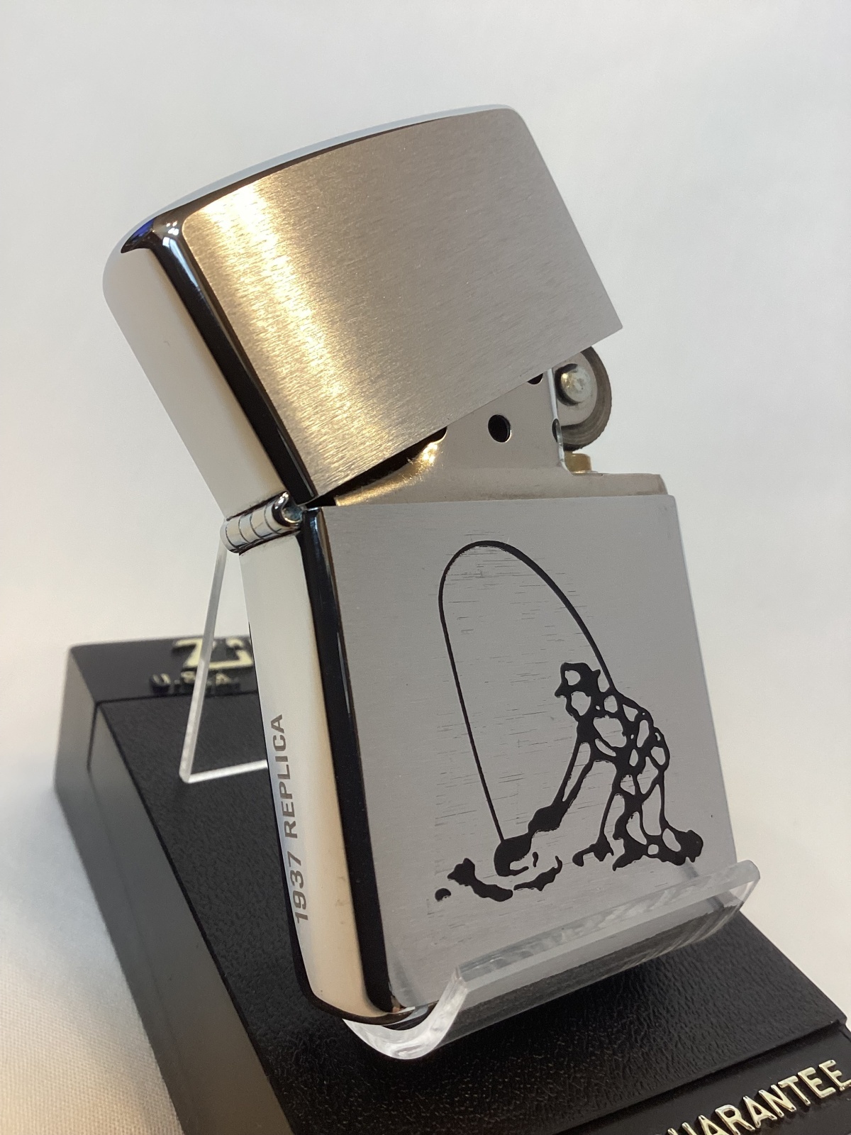 画像2: No.200 スポーツシリーズZIPPO BRUSHED CHROME ブラッシュクローム FISHERMAN フィッシャーマン z-6710