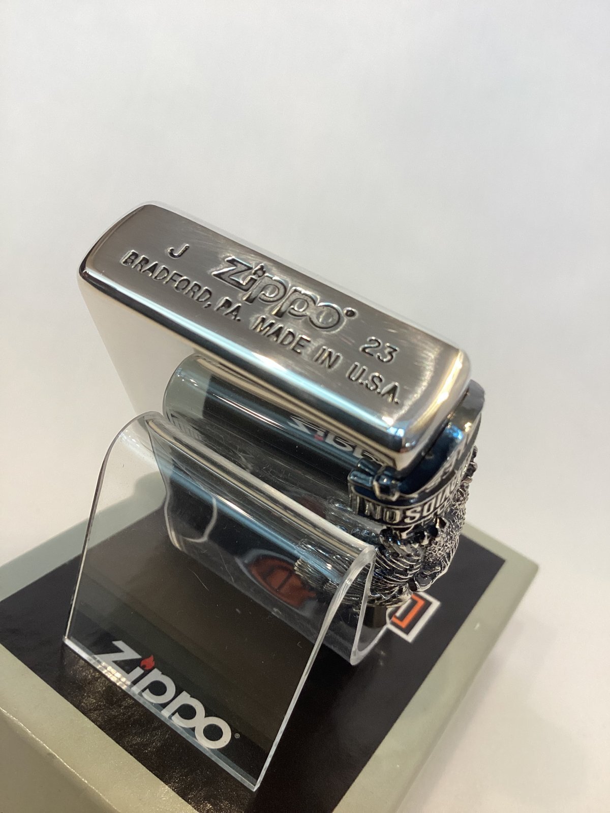 画像4: No.200 HARLAY DIVIDSON ZIPPO ハーレー・ダビッドソン SILVER IBUSHI シルバーイブシ SIDE METAL サイドメタル z-6710
