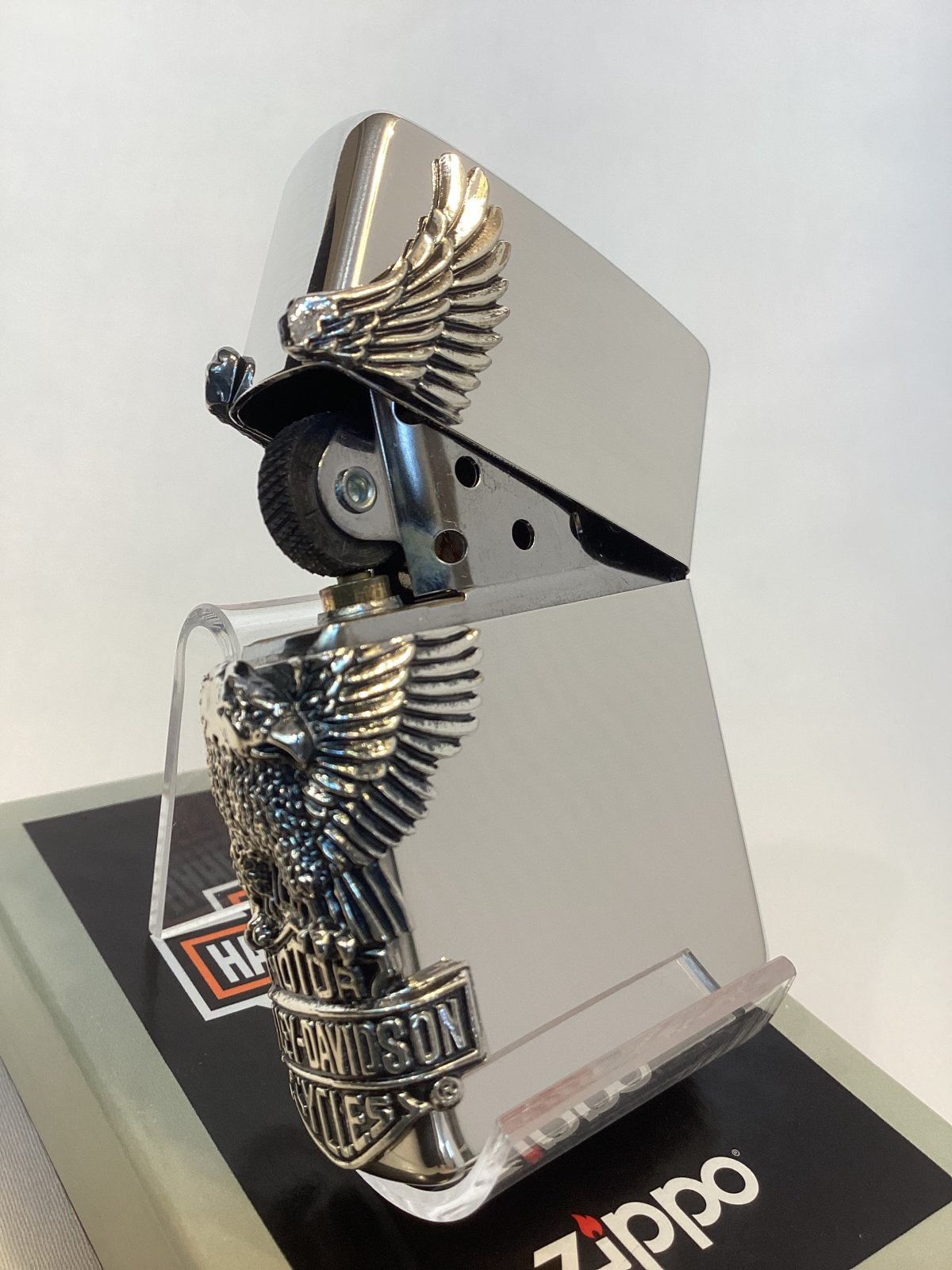 画像3: No.200 HARLAY DIVIDSON ZIPPO ハーレー・ダビッドソン SILVER IBUSHI シルバーイブシ SIDE METAL サイドメタル z-6710
