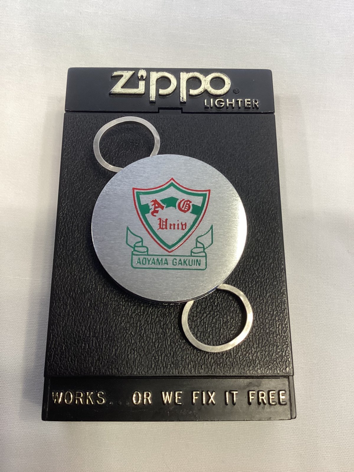 画像1: No.5990 ZIPPO GOODS ZIPPO KEY RING ジッポー キーホルダー 青山学院大学 z-6715