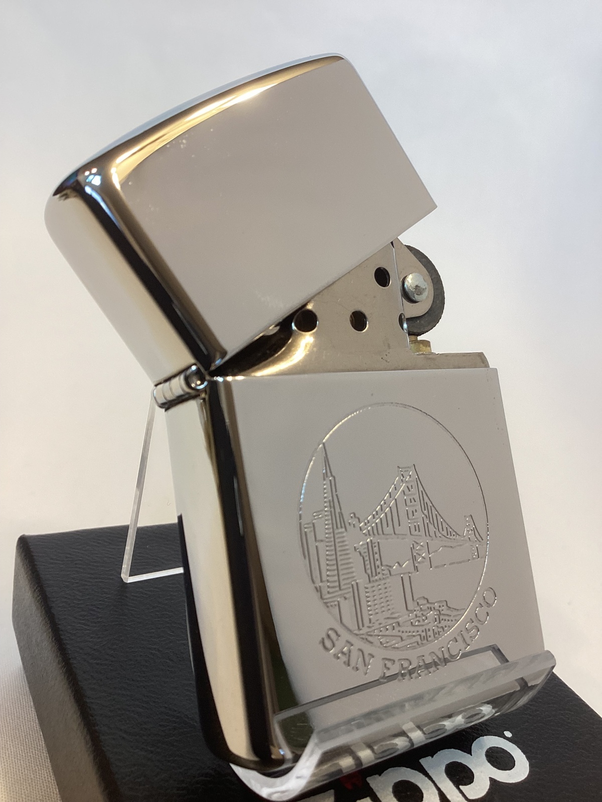 画像2: No.250 ヴィンテージZIPPO 1998年製 HIGH POLISH CHROME ハイポリッシュクローム SAN FRANCISCO サンフランシスコ z-6753