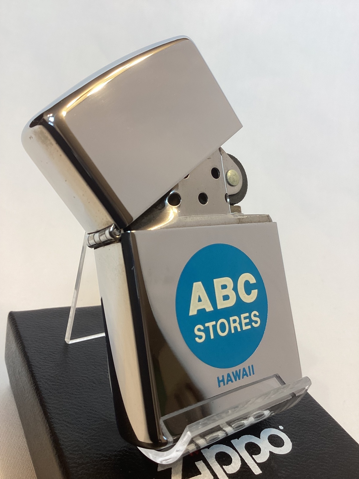 画像2: No.250 ヴィンテージZIPPO 1993年製 HIGH POLISH CHROME ハイポリッシュクローム HAWAII ABC STORES ハワイABCストアー z-6757