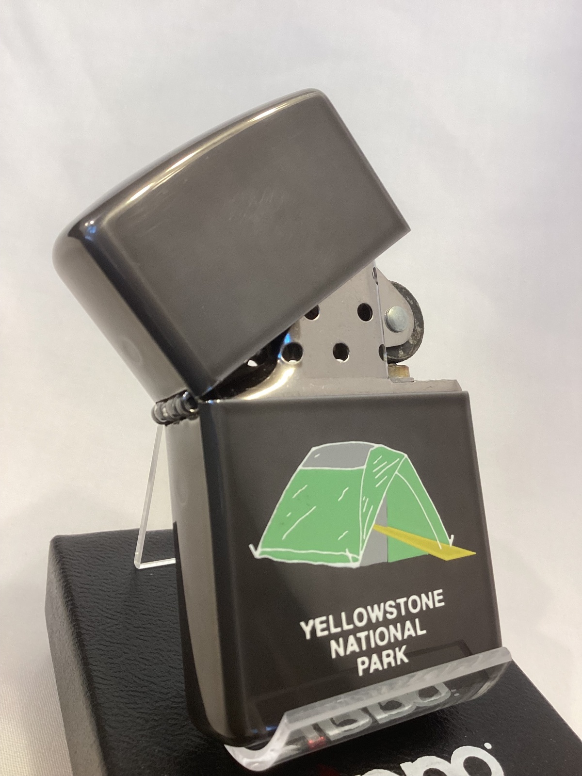 画像2: No.250MC ヴィンテージZIPPO 1997年製 MIDNIGHT CHROME ミッドナイトクローム イエローストーン・ナショナルパーク z-6775