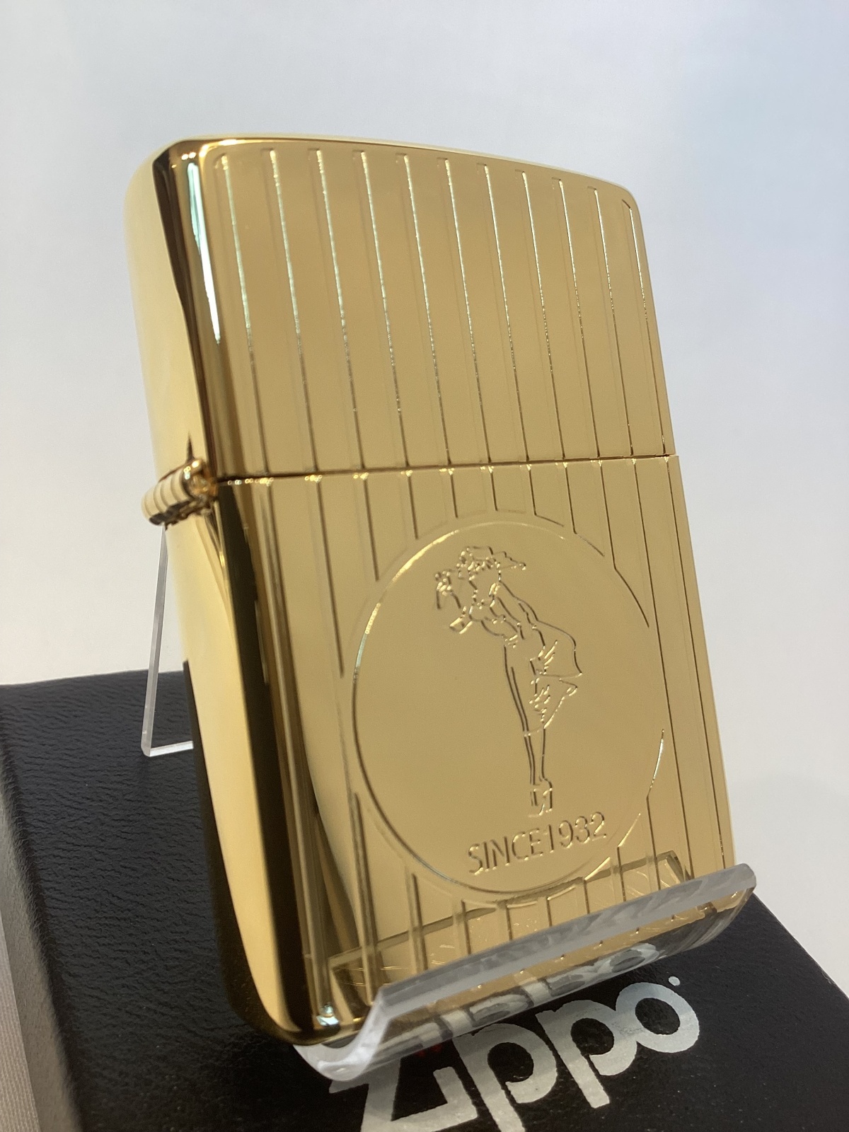 画像1: No.200G WINDY ZIPPO ウィンディ GOLD MIRROR ゴールドミラー z-6773