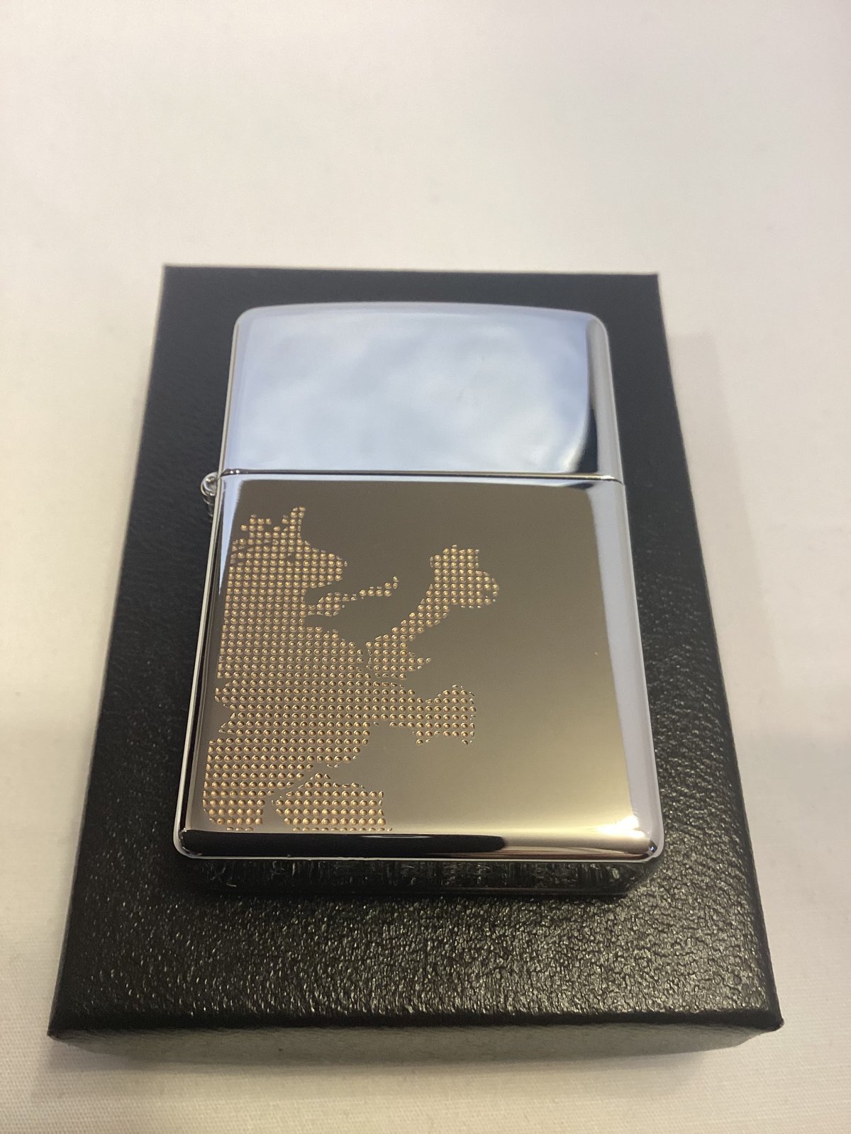 画像5: No.250 トライアルZIPPO HIGH POLISH CHROME ハイポリッシュクローム R.NEWBOLD アール・ニューボルド RAMPANT LION ランパント・ライオン z-6843