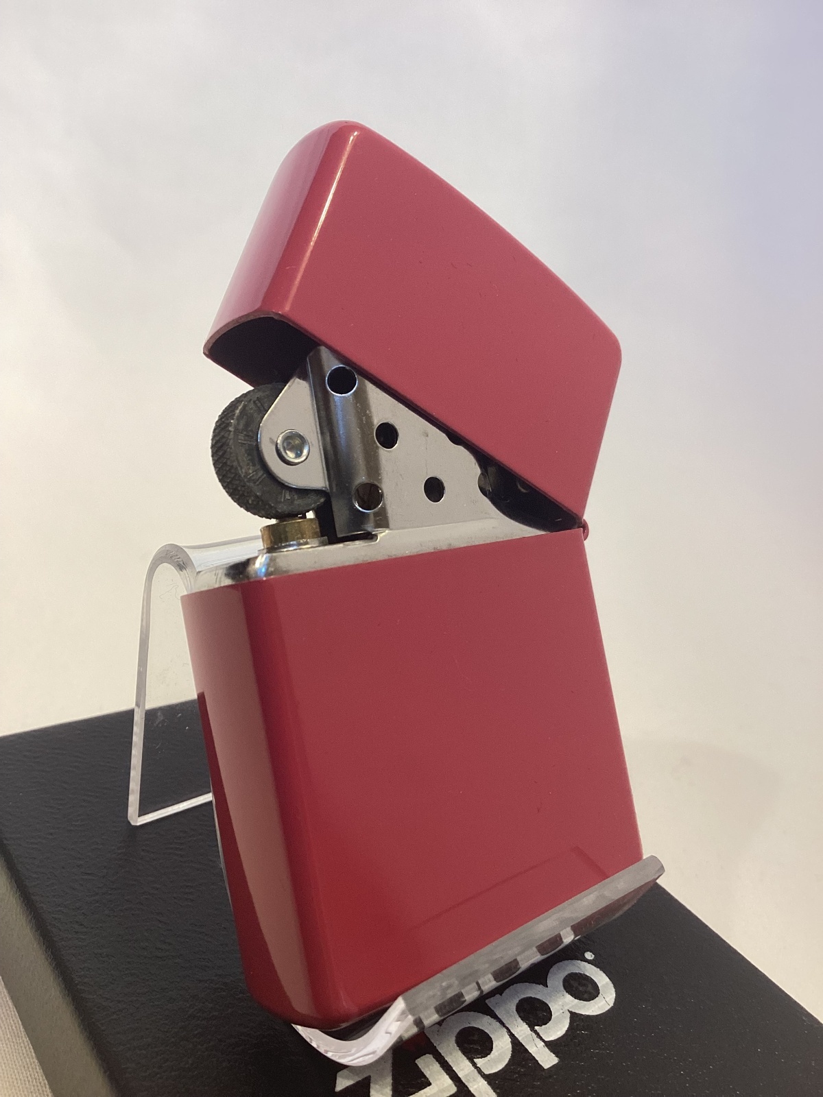 画像3: No.200 トライアルZIPPO ROSE RED LACQUER ローズレッドラッカー シリアルNo.0000 RETRO REFRIGERATOR レトロ 冷蔵庫 z-6845