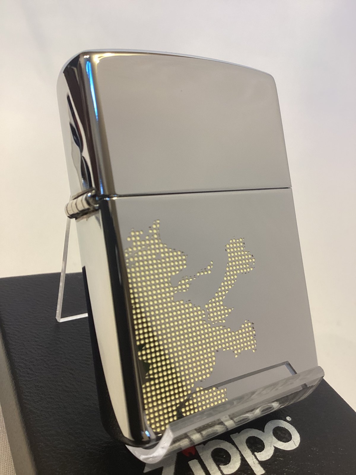 画像1: No.250 トライアルZIPPO HIGH POLISH CHROME ハイポリッシュクローム R.NEWBOLD アール・ニューボルド RAMPANT LION ランパント・ライオン z-6840