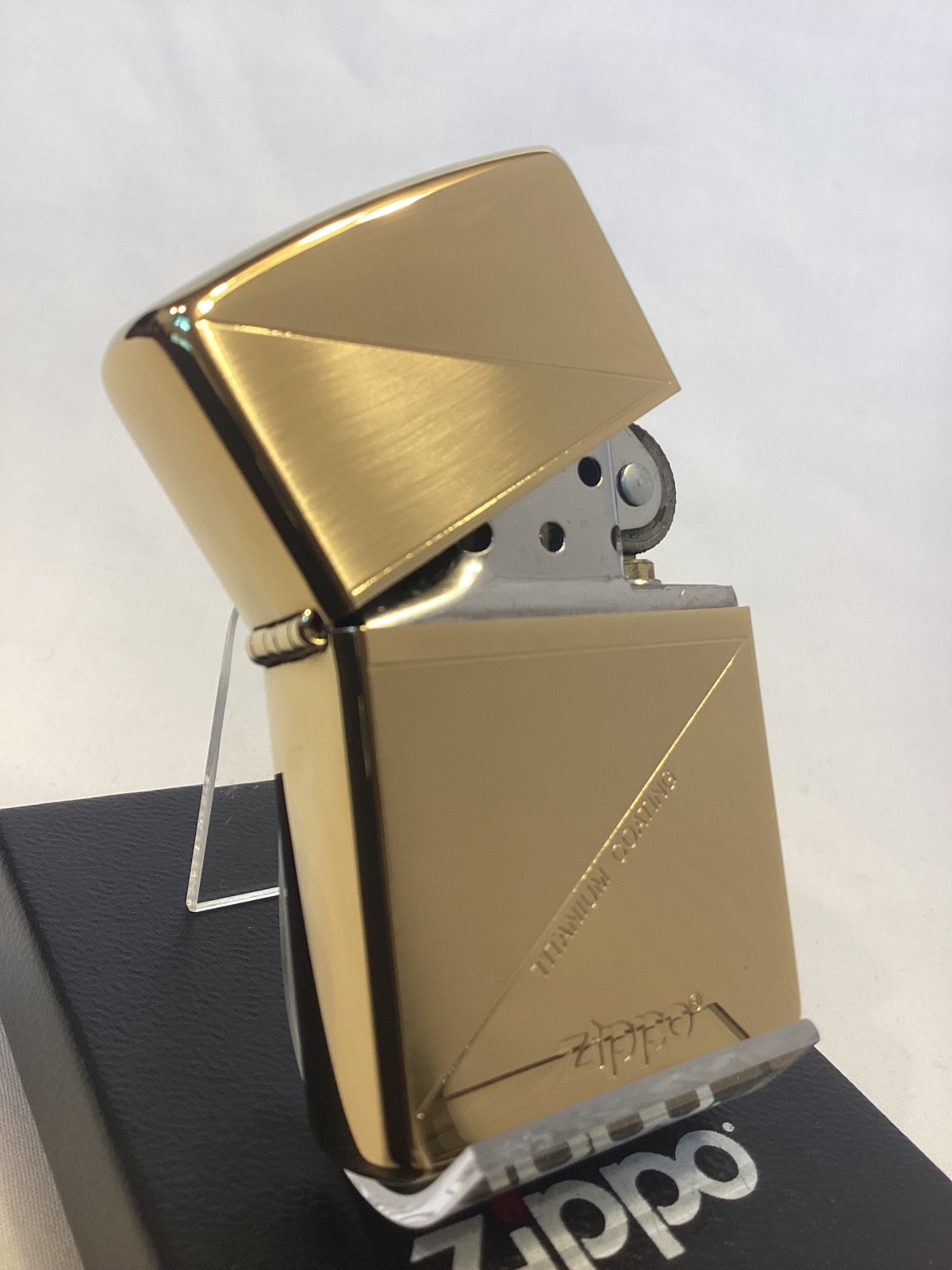 画像2: No.200 推奨品ZIPPO GOLD TITANIUM ゴールドチタン GOLD COMBINATION ゴールドコンビ z-6846