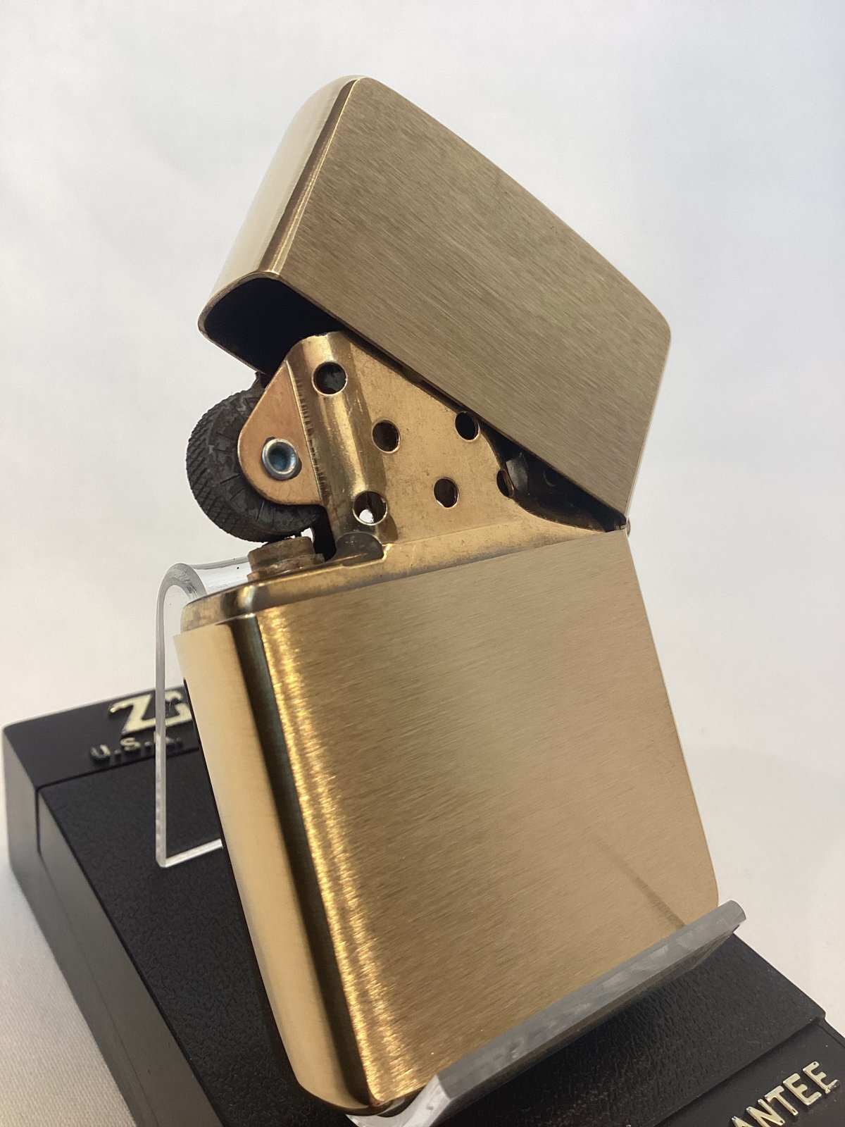 画像3: No.204 ヴィンテージZIPPO 1994年製 BRUSHED SOLID BRASS ブラッシュソリッドブラス GEAR LOGO ギア ロゴ z-6852