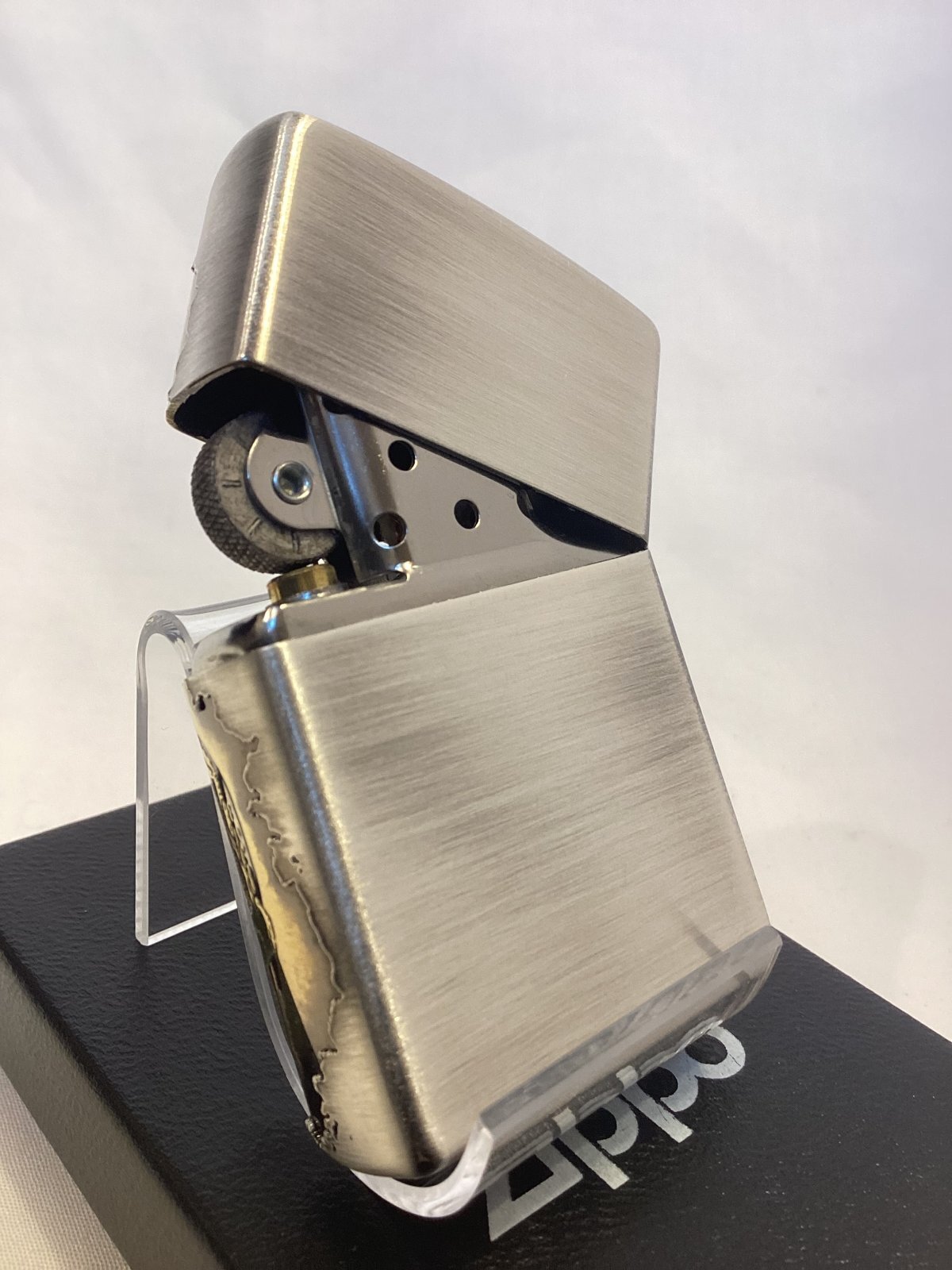 画像3: No.200 推奨品ZIPPO ANTIQUE SILVER アンティークシルバー SKALL スカル z-6849