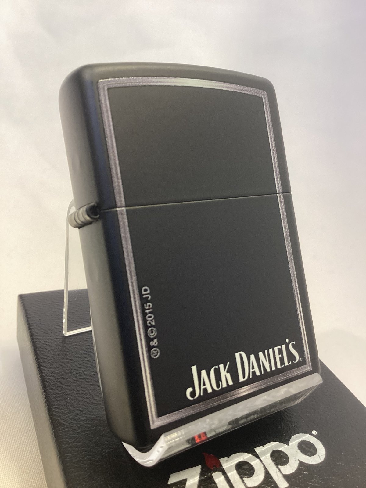 画像1: No.218 ジャックダニエルシリーズZIPPO BAICK MATTE ブラックマット JACK DANEL'S LOGO ジャックダニエル ロゴ z-6847
