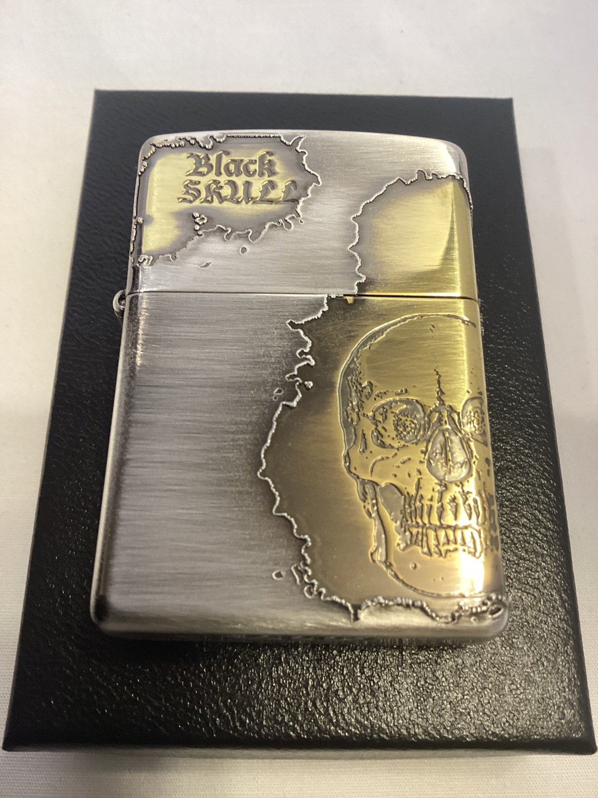 画像5: No.200 推奨品ZIPPO ANTIQUE SILVER アンティークシルバー SKALL スカル z-6849