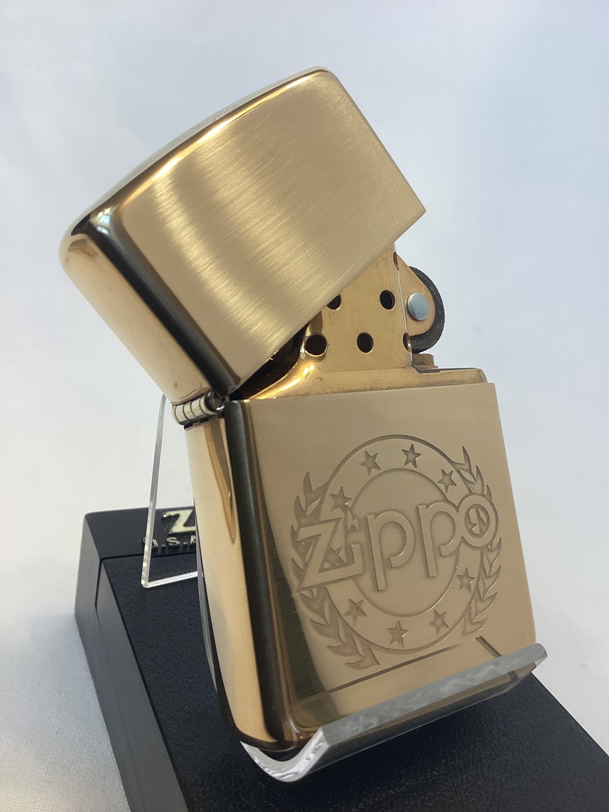 画像2: No.254 ヴィンテージZIPPO 1994年製 HIGH POLISH SOLID BRASS ハイポリッシュソリッドブラス LAUREL ローレル 月桂樹 z-6853