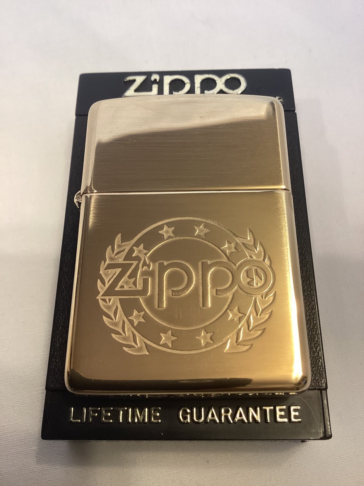 画像5: No.254 ヴィンテージZIPPO 1994年製 HIGH POLISH SOLID BRASS ハイポリッシュソリッドブラス LAUREL ローレル 月桂樹 z-6853