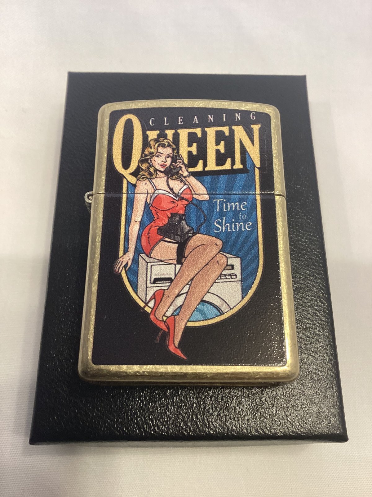 画像5: No.207G 推奨品ZIPPO GOLD DUST ゴールドダスト CLEANING QUEEN クリーニングクイーン z-6862