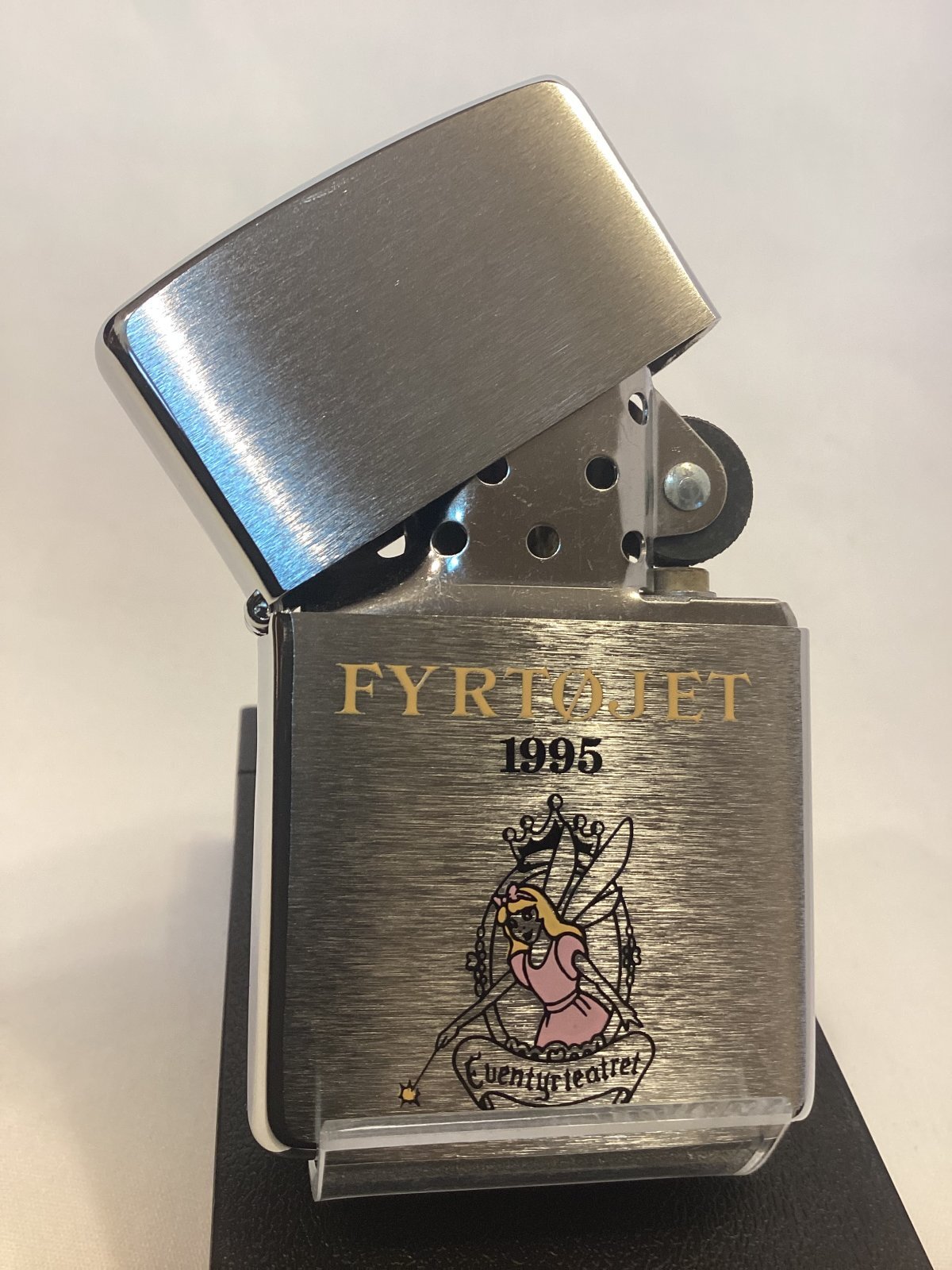 画像2: No.200 ヴィンテージZIPPO 1995年製 BRUSHED CHROME ブラッシュクローム FYRTOJET フィルトジェット LADY レディ z-6867